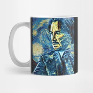 John Wick Van Gogh Style Mug